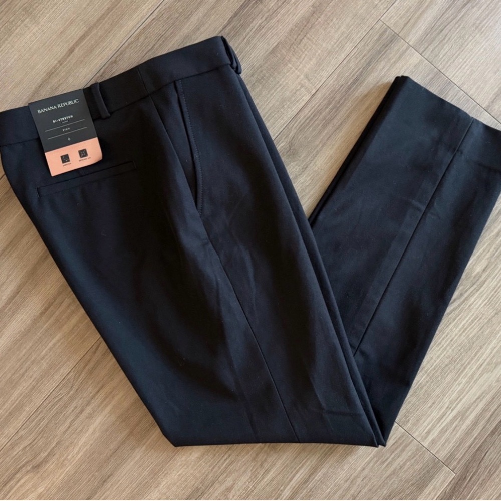 NWT Banana Republic Women’s Ryan Bi-Stretch Black Dress Pants